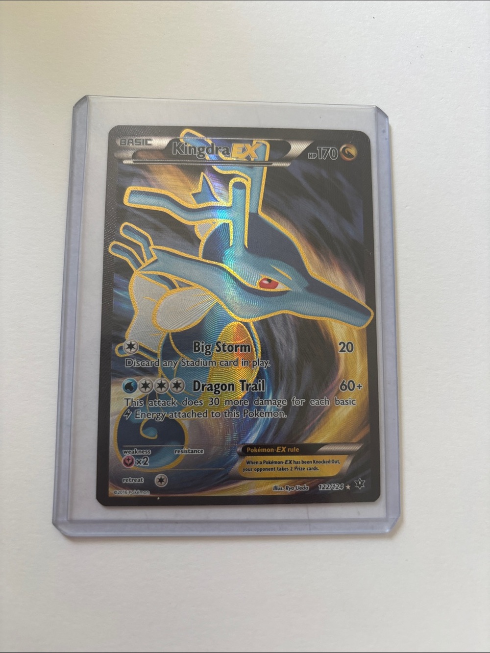 Kingdra-EX Holographic Trading Card 122/124